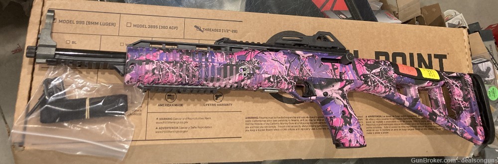 Hi Point 995 carbine 9mm Muddy Girl Pink Camo #995TSPI NIB(no card fees)-img-2