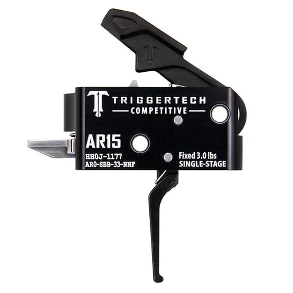 TriggerTech AR15 Single Stage Competitive Flat Black/Black 3.0lb Trigger-img-0