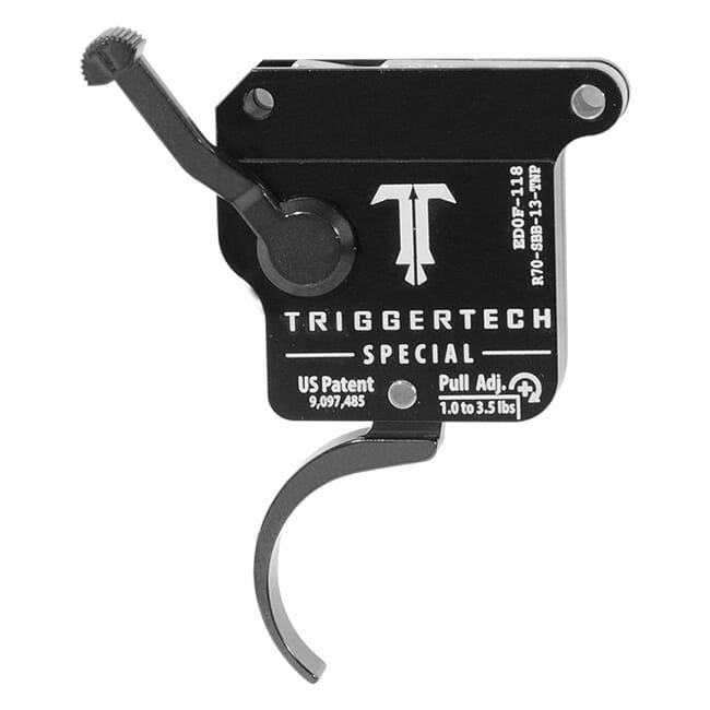 TriggerTech Rem 700 Clone Special Pro Curved Clean Blk/Blk Single Stage-img-0