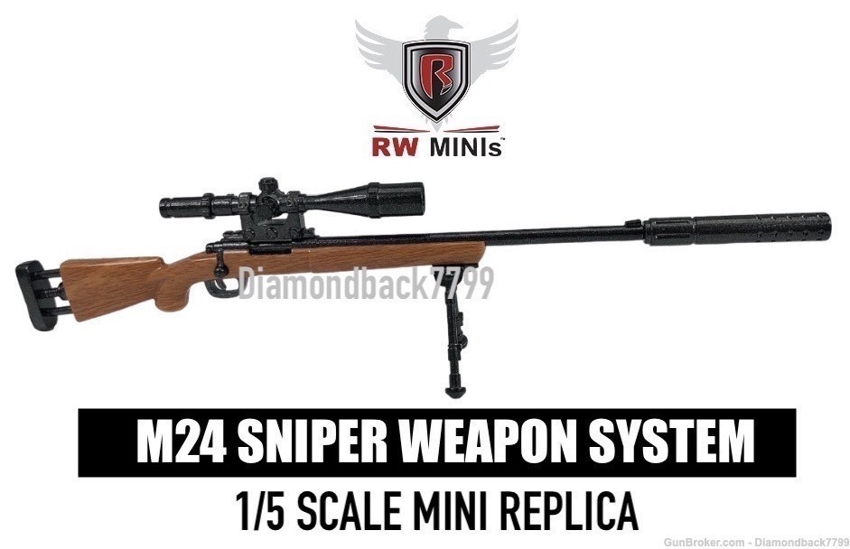 RW MINI M24 Sniper Weapon System 1/5 Scale Mini Replica-img-0