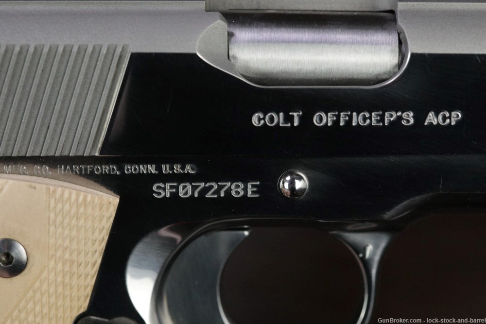 Colt Model MK IV Series 80 Officers ACP Stainless .45 3.5" Semi Auto Pistol-img-11