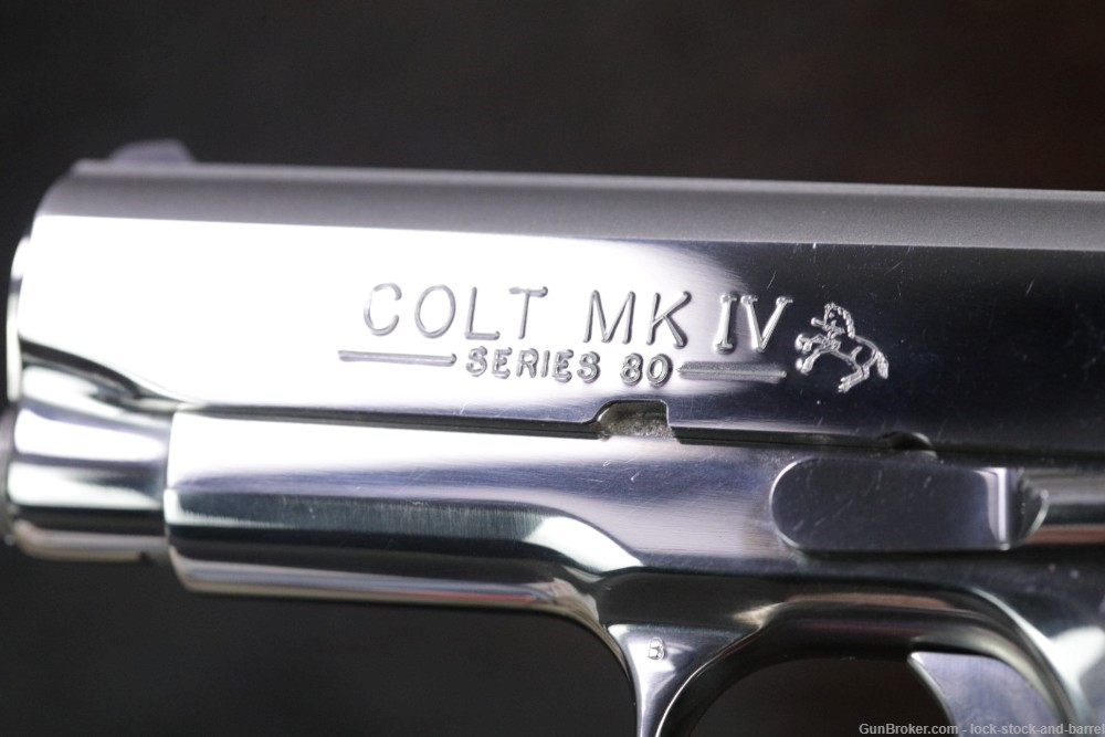 Colt Model MK IV Series 80 Officers ACP Stainless .45 3.5" Semi Auto Pistol-img-12