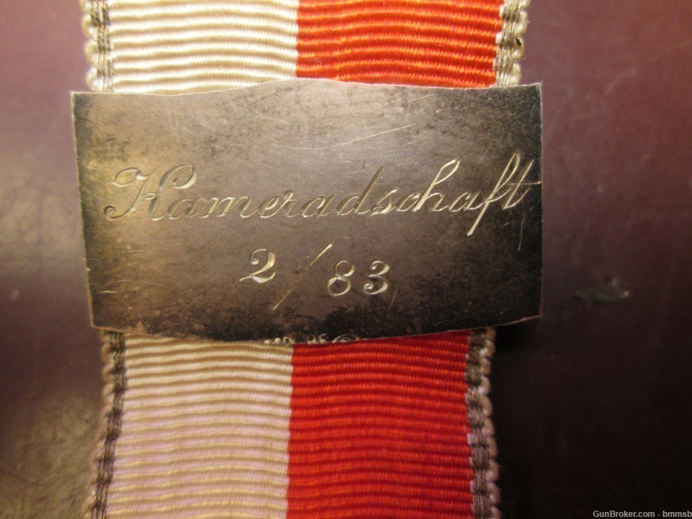 WW 2 Germany Soldiers KAMERADSCHAFT 2/83 SA or NSKK Watch FOB Engraved "50"-img-7