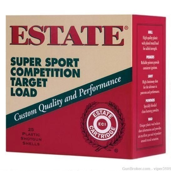 Estate SS20-8 Super Sport 20 Gauge 2.75" 7/8 oz 8 Shot 25rd Box-img-0