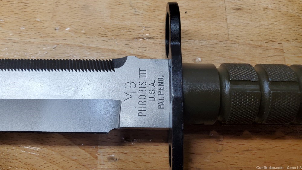 NICE Phrobis III 3 M9 Bayonet Knife U.S.A. PAT. PEND. w/ Scabbard + Flint-img-4