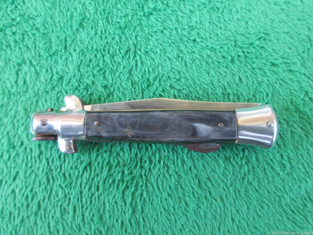 Vintage Made in Italy Stiletto Lockback Folding Knife 8"-img-6