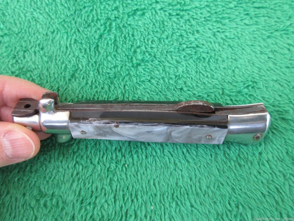 Vintage Made in Italy Stiletto Lockback Folding Knife 8"-img-8