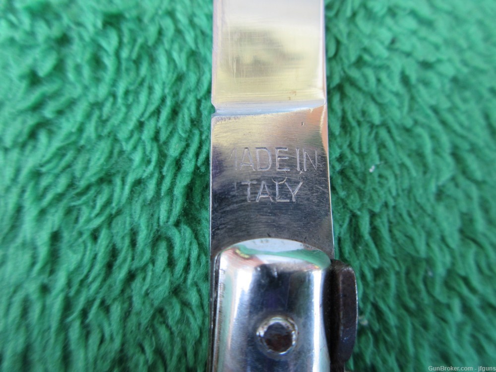 Vintage Made in Italy Stiletto Lockback Folding Knife 8"-img-4