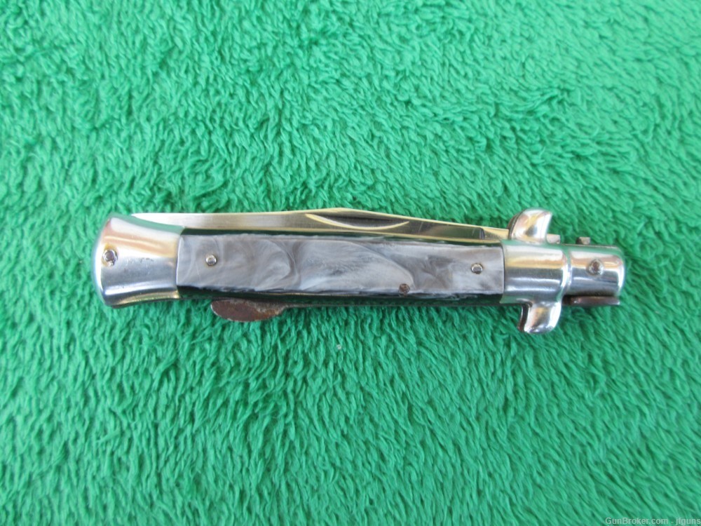 Vintage Made in Italy Stiletto Lockback Folding Knife 8"-img-5