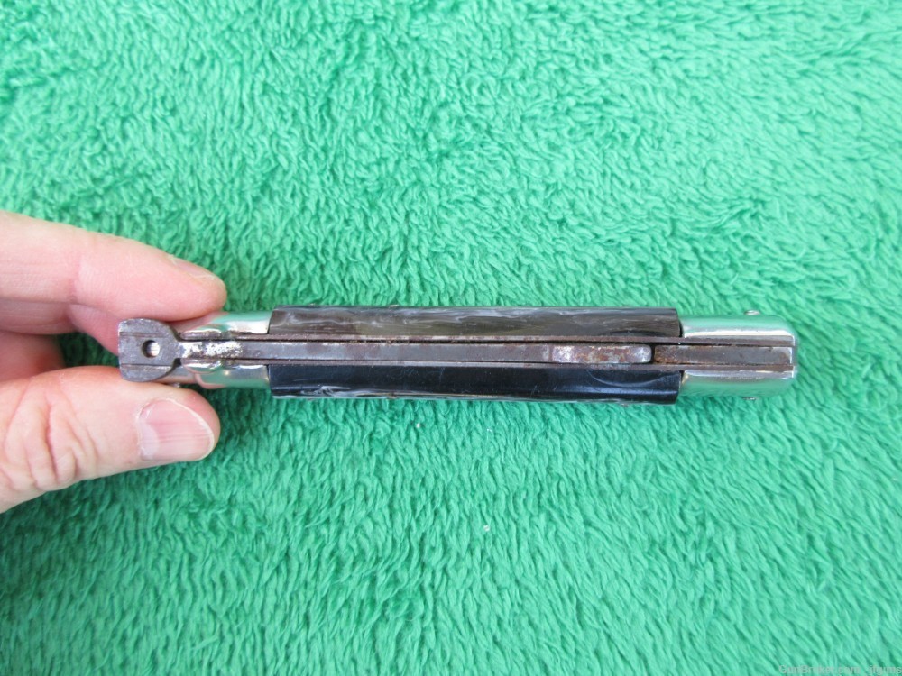 Vintage Made in Italy Stiletto Lockback Folding Knife 8"-img-7
