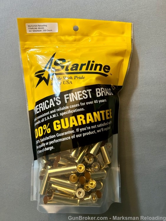 Starline 357 MAG brass, 357 Magnum brass- 250 count-img-0