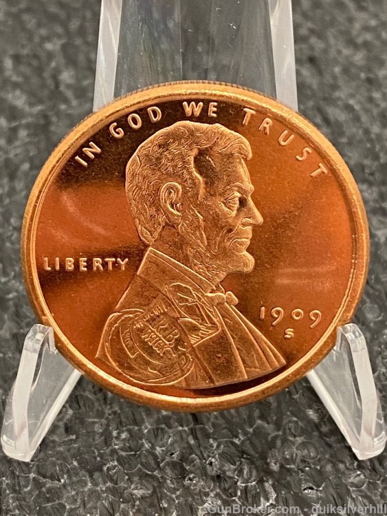 Nice One Ounce Copper Lincoln Wheat Cent Tribute Collectible-img-0