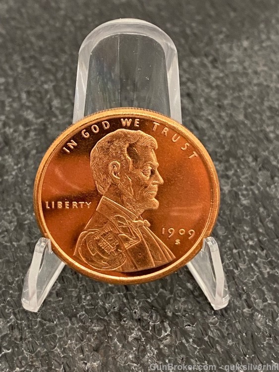 Nice One Ounce Copper Lincoln Wheat Cent Tribute Collectible-img-2