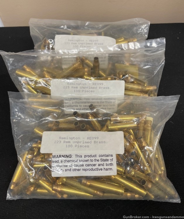 .223 Remington Unprimed Brass-New/300ct*-img-0