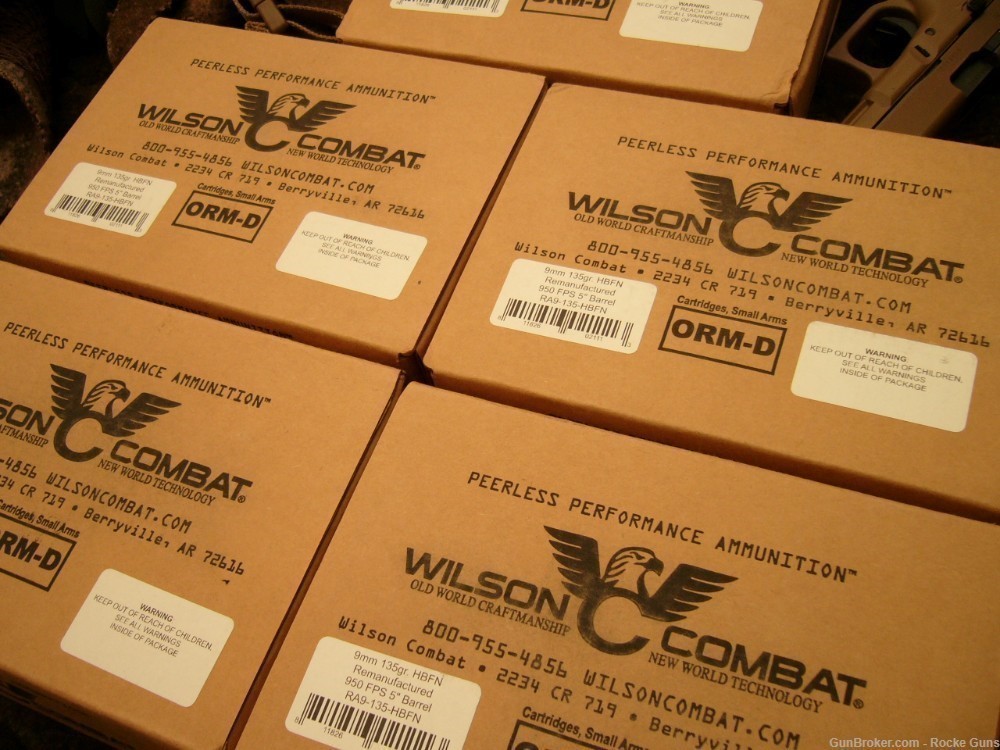 Glock G19X Wilson Combat Ammo SET 6 SEQUENTIAL SOCOM 19X 5 Cases Ammo 9MM+P-img-36