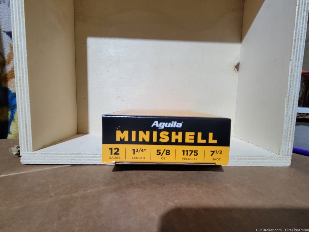 Mini shells Aguila 12 gauge 7 1/2 shot 25 rounds mini-shot shells no cc fee-img-1