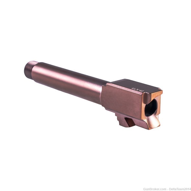 Match Grade - Glock 19 Compatible Threaded Barrel - Copper PVD-img-2
