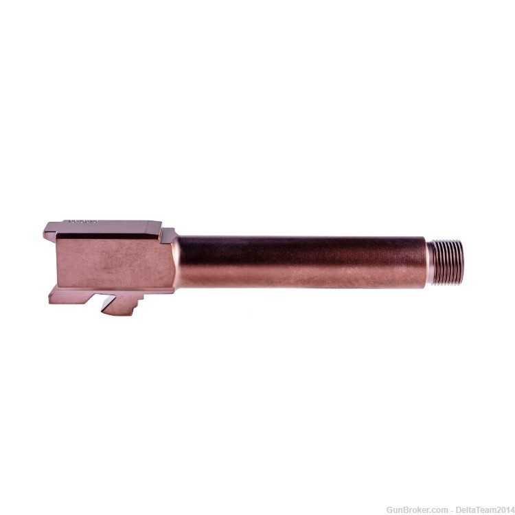 Match Grade - Glock 19 Compatible Threaded Barrel - Copper PVD-img-0