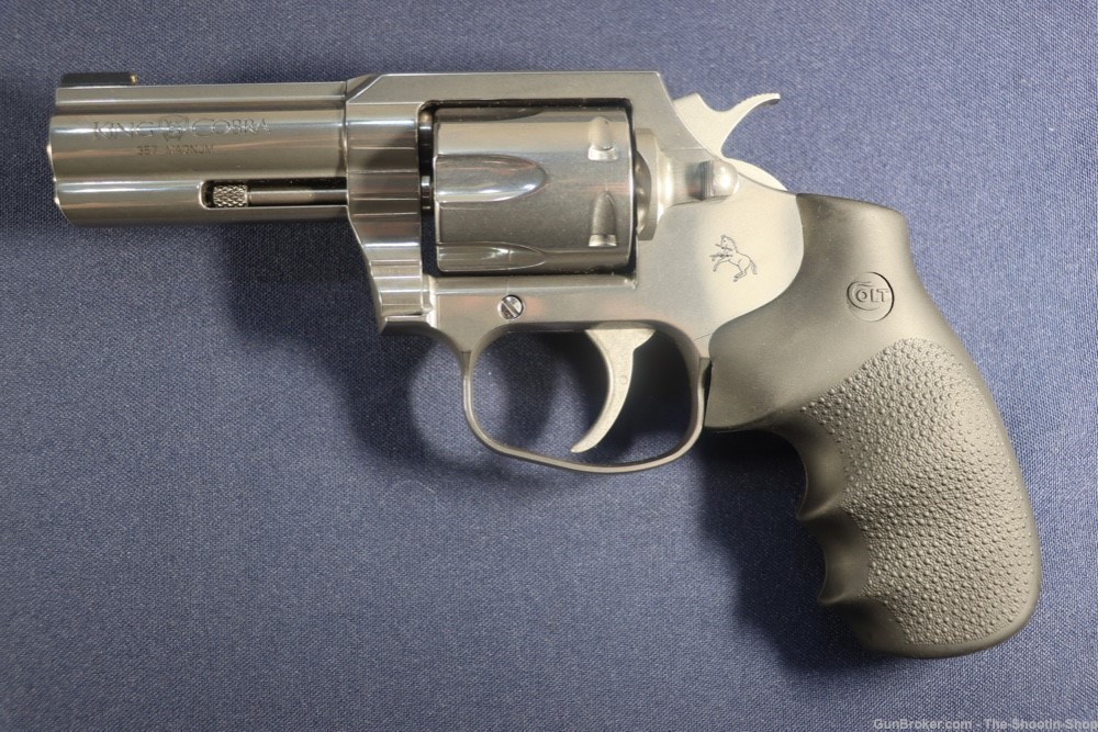 Colt Model KING COBRA Revolver 357MAG Stainless 3" 357 Magnum DA NR 357 MAG-img-0