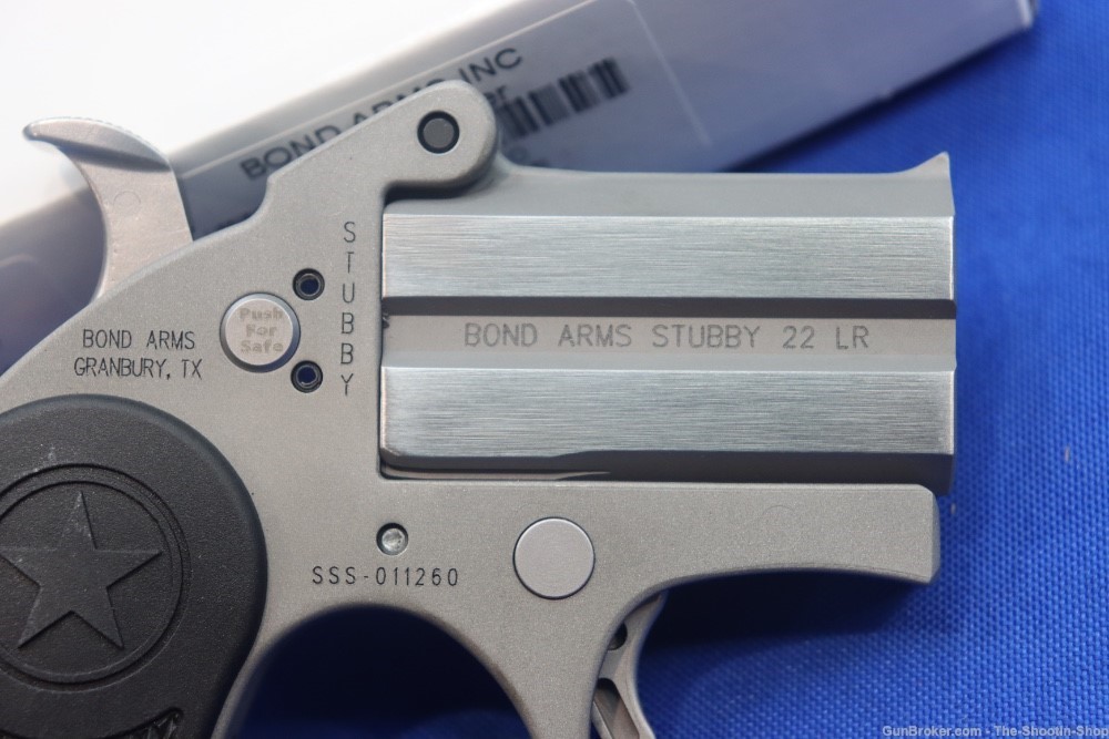 Bond Arms Model STINGER STUBBY Derringer 22LR 2.2" Stainless SS TEXAS 22 NR-img-2