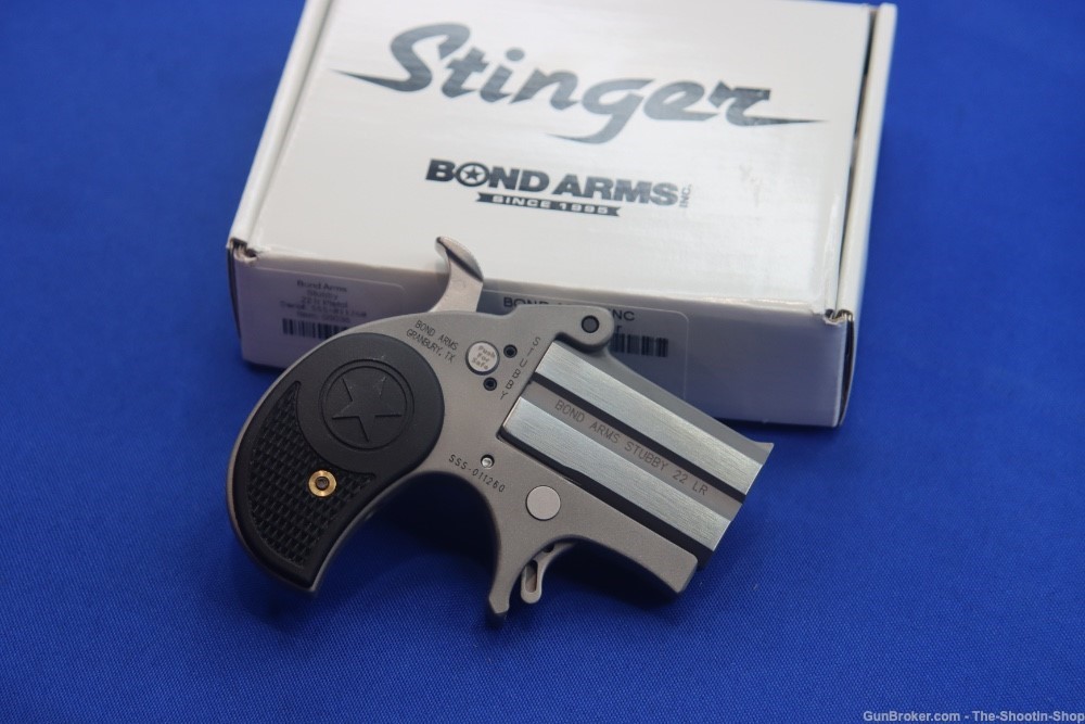 Bond Arms Model STINGER STUBBY Derringer 22LR 2.2" Stainless SS TEXAS 22 NR-img-0