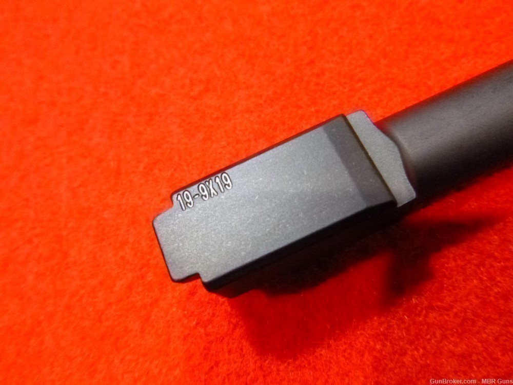 Glock 19 9mm Barrel Ported 416R Stainless Steel Black DLC Recessed Crown-img-2