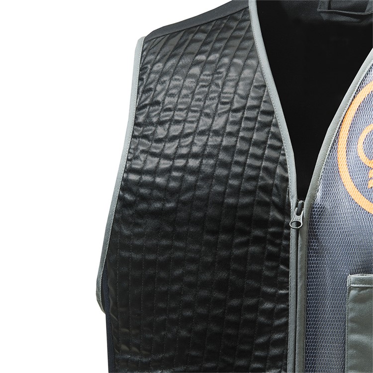 BERETTA Two Tone Sporting Vest, Color: Grey Castle Rock/Black/Orange, L-img-2