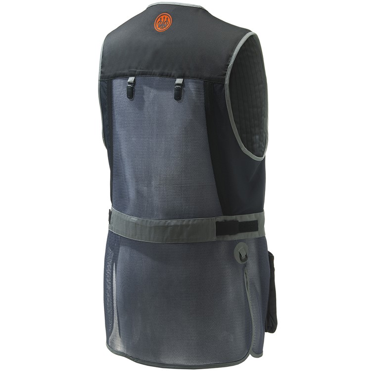 BERETTA Two Tone Sporting Vest, Color: Grey Castle Rock/Black/Orange, L-img-1