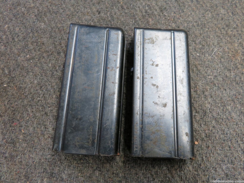 US WWII M1 CARBINE (2 TOTAL) MAGAZINES WITH WWII POUCH UNION HARDWARE -img-3