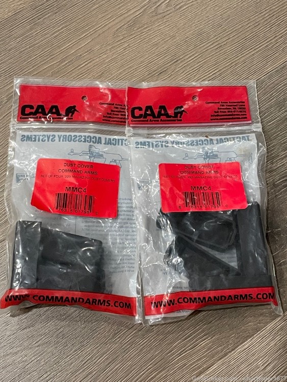 2 packs of 4 (8 total) CAA MMC4 .223/5.56 magazine dust covers -img-0