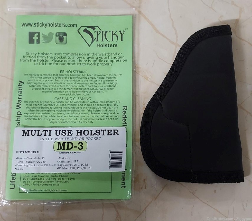 Factory New Sticky Holster-Pocket/IWB-Black MD-3-img-3