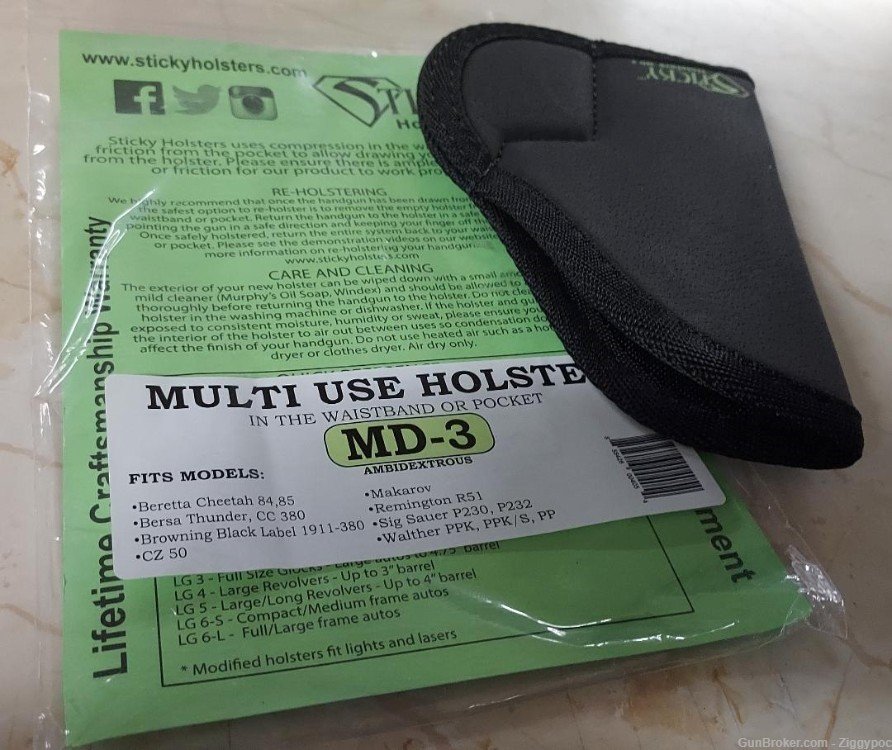 Factory New Sticky Holster-Pocket/IWB-Black MD-3-img-4