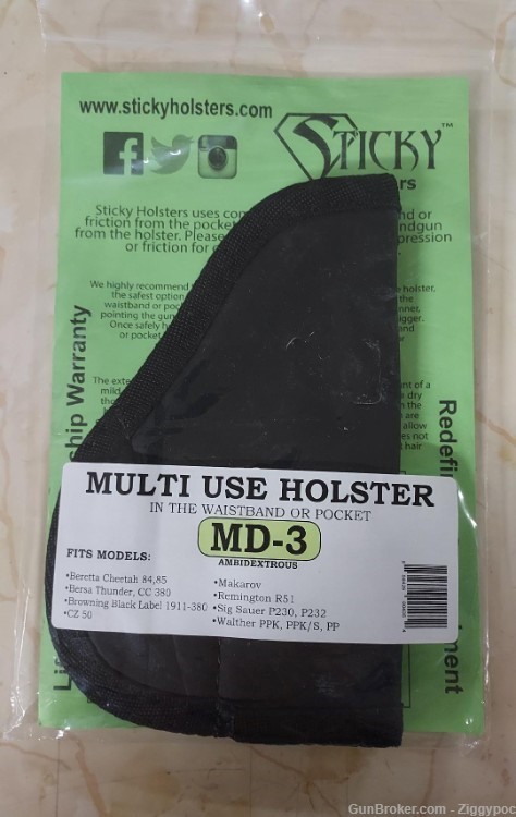 Factory New Sticky Holster-Pocket/IWB-Black MD-3-img-1