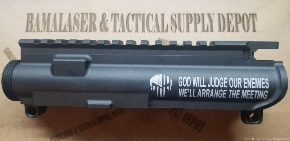 GOD WILL JUDGE M4 Upper Receiver - Stripped-img-0