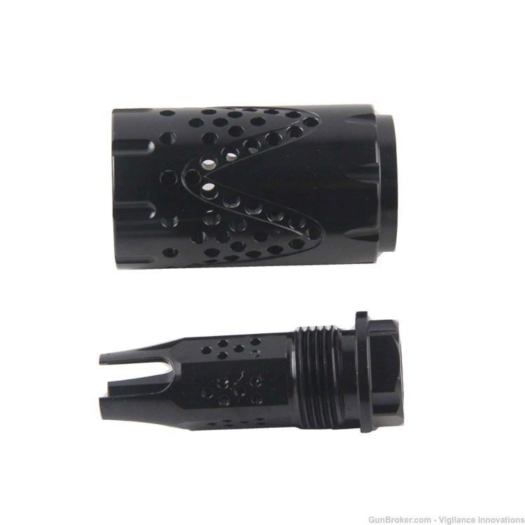 5/8x24 Compensator Flash Can Flash Brake AR10 Compensator AR10 Muzzle Brake-img-1