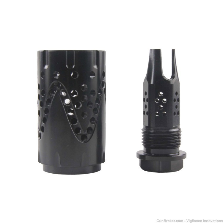 5/8x24 Compensator Flash Can Flash Brake AR10 Compensator AR10 Muzzle Brake-img-4