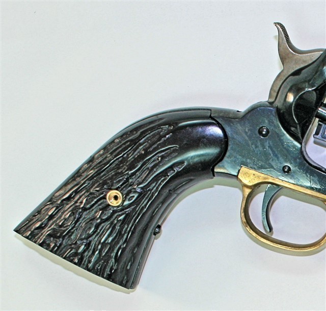 Remington 1858 Uberti Faux Jigged Buffalo Horn-img-1