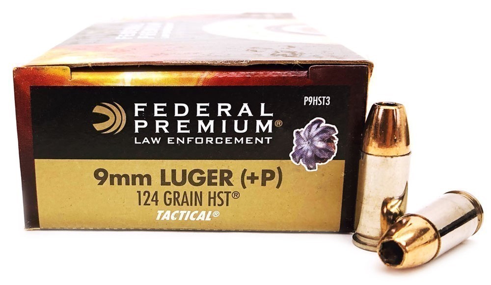 1000rds Federal Premium Tactical HST™ 9mm 124gr +P JHP P9HST3 self defense-img-1