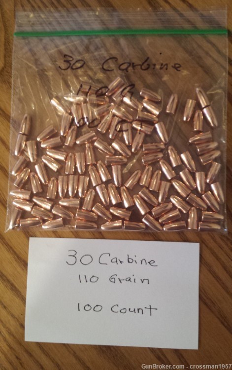 30 Carbine Reloading Bullets M1 Carbine-img-0