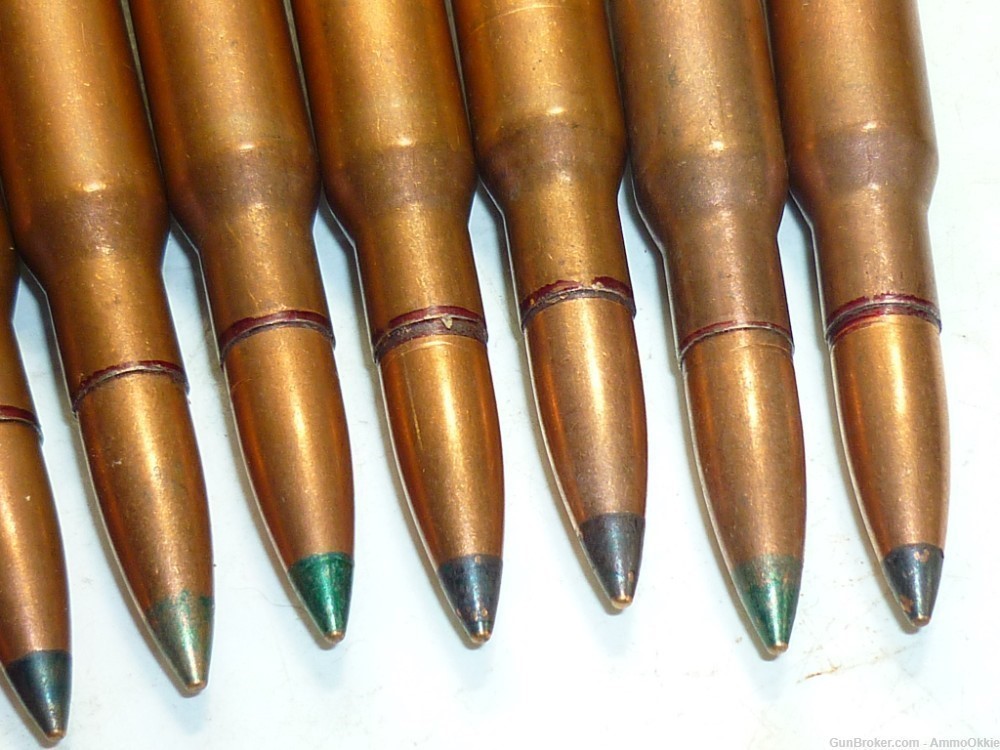 10rd - TRACER - 7.62x54r - Romanian 1980s - Demiled Green Tip -img-4