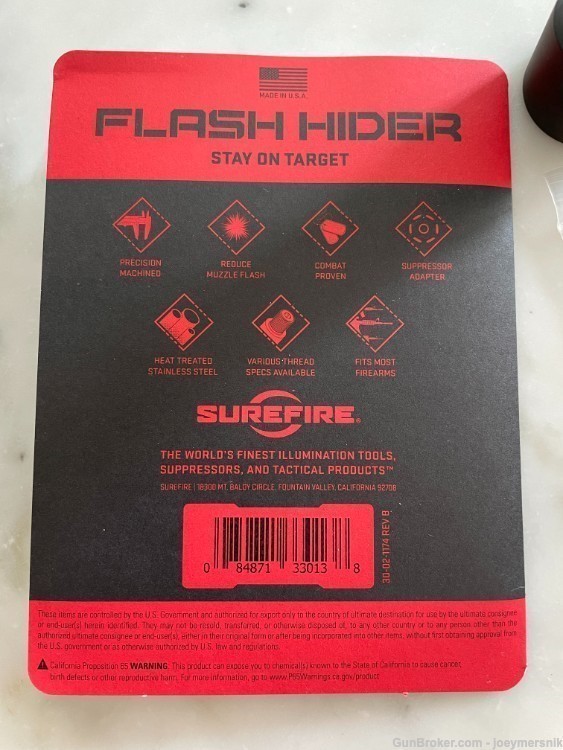 SureFire 3 Prong Flash Hider 7.62mm 5.45x39mm 5.45 - M24x1.5-img-5