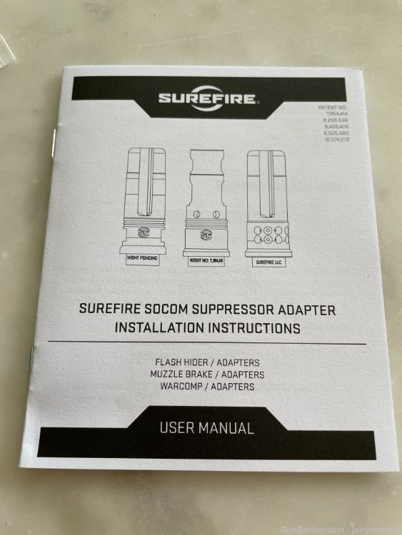 SureFire 3 Prong Flash Hider 7.62mm 5.45x39mm 5.45 - M24x1.5-img-3