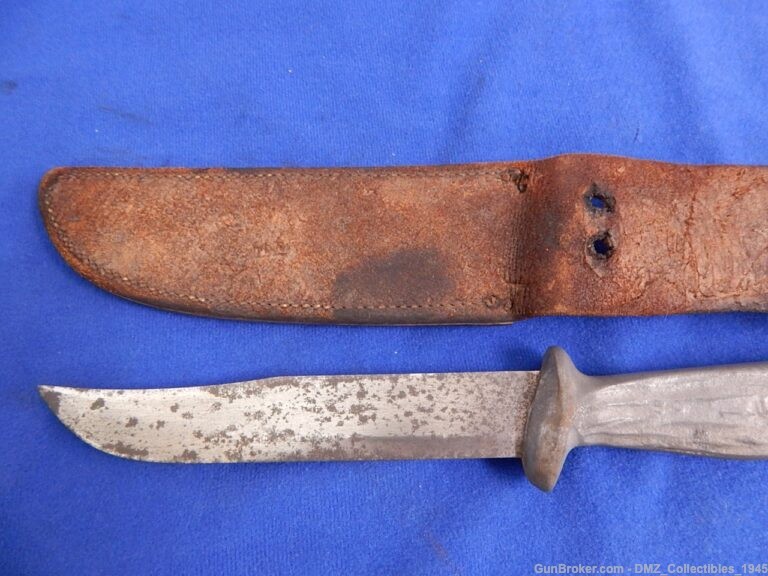 WW2 WWII Murphy Combat Knife with Sheath (Japanese Characters)-img-6