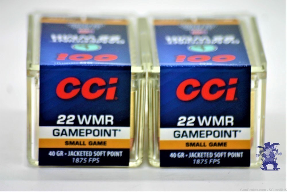 22 WMR Ammo CCI Small Game Point  22 Magnum/WMR 40 Grain 100 RDS-img-1