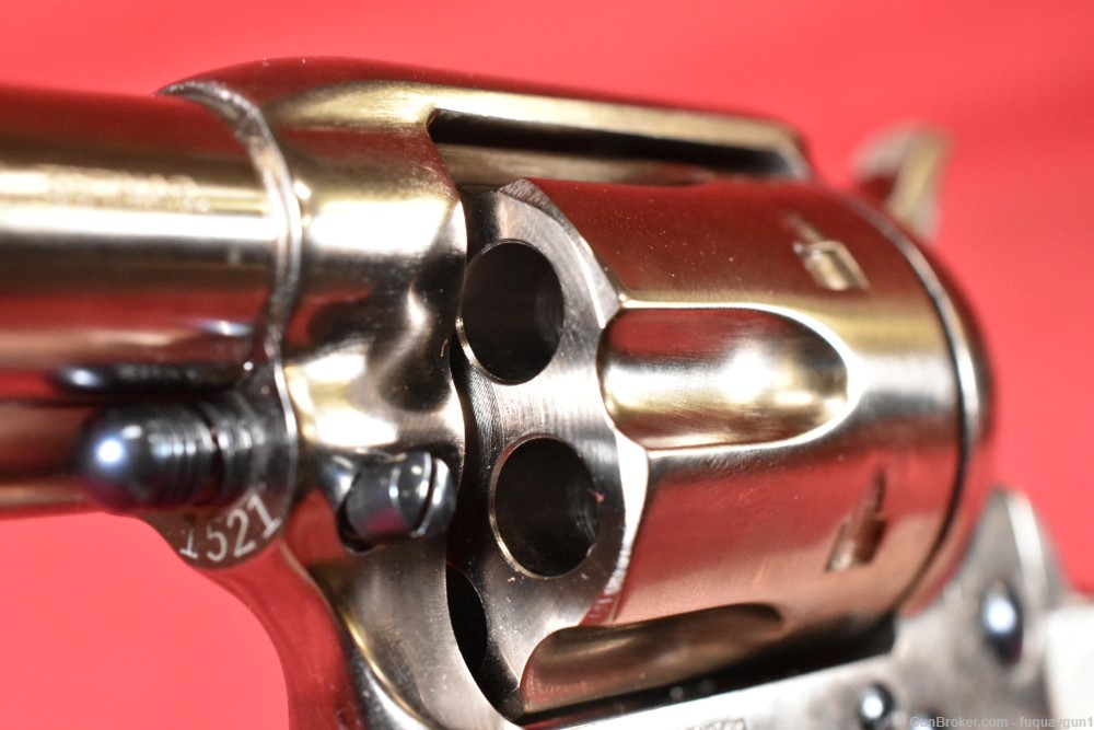 Uberti 1873 Cattleman DOC 357 Magnum 4.75" Nickel Plated Pearl 1873-img-18