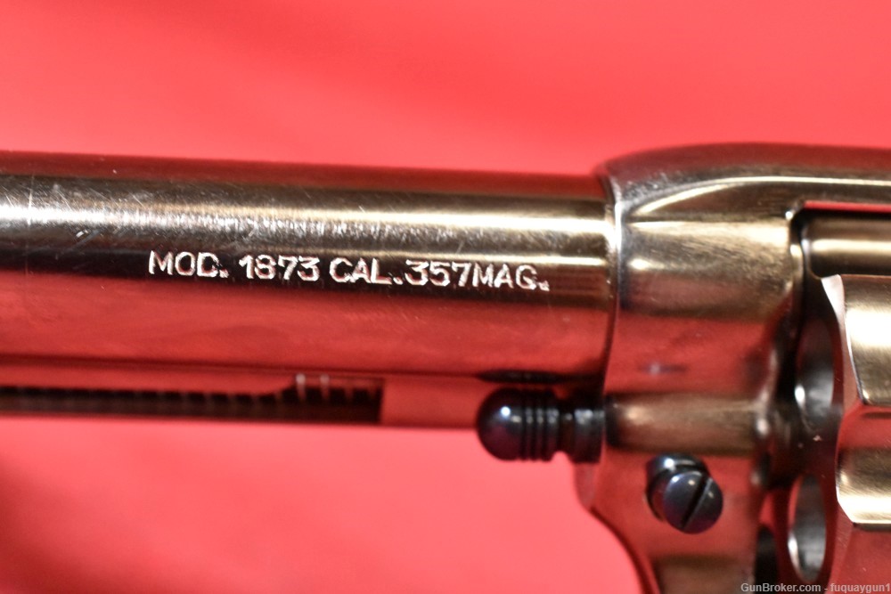 Uberti 1873 Cattleman DOC 357 Magnum 4.75" Nickel Plated Pearl 1873-img-24