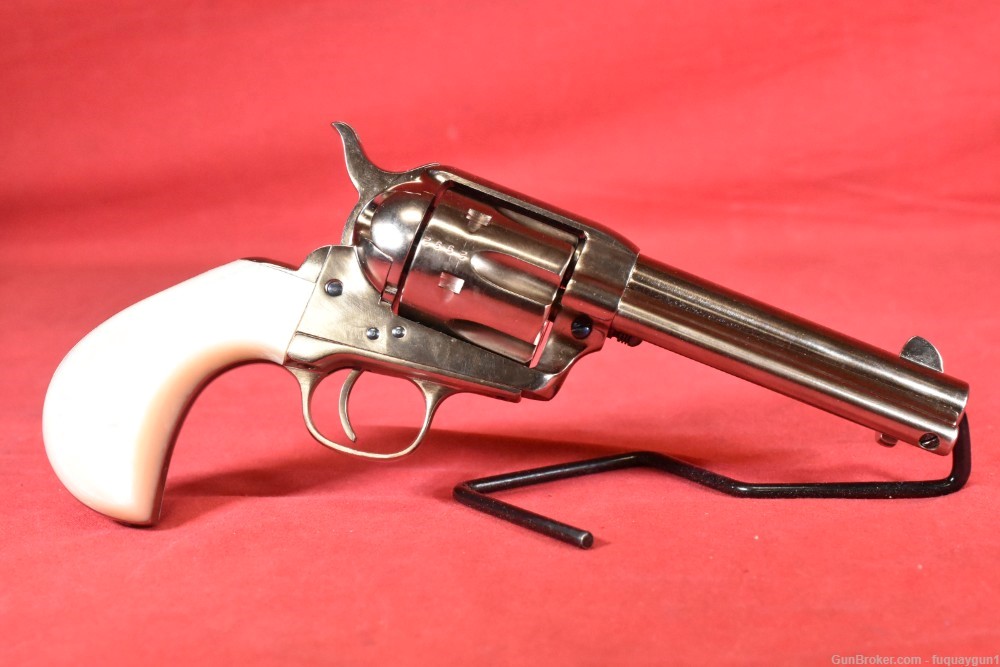 Uberti 1873 Cattleman DOC 357 Magnum 4.75" Nickel Plated Pearl 1873-img-6