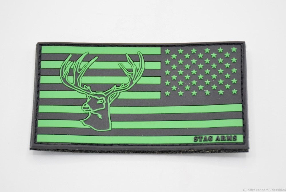 STAG ARMS US FLAG LOGO PATCH HOOK/LOOP BACKING STAG ARMS15 ARMS10 RIFLES-img-0