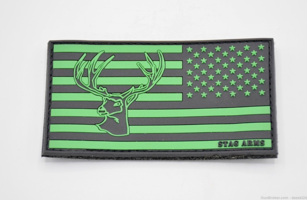 STAG ARMS US FLAG LOGO PATCH HOOK/LOOP BACKING STAG ARMS15 ARMS10 RIFLES-img-1