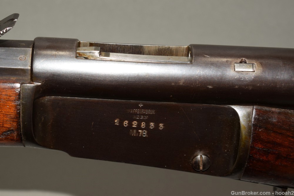 Swiss Vetterli M1878 Bolt Action Rifle 41 Swiss Rimfire Bern-img-12